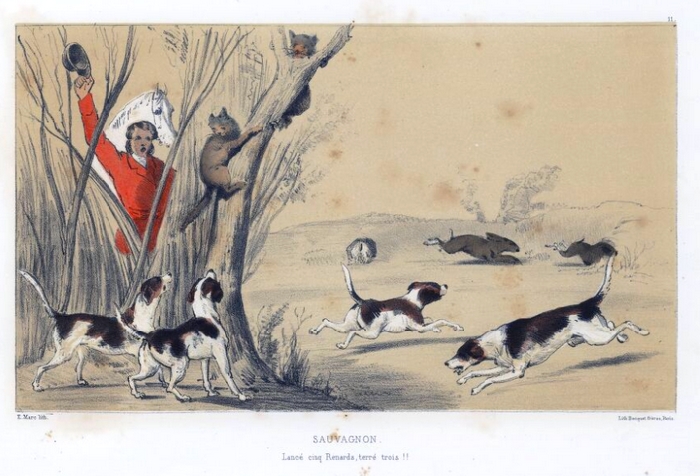 A. Duruy - Dessin humoristique sur le Pau Hunt - 1862 - Archives de l'équipage (8)